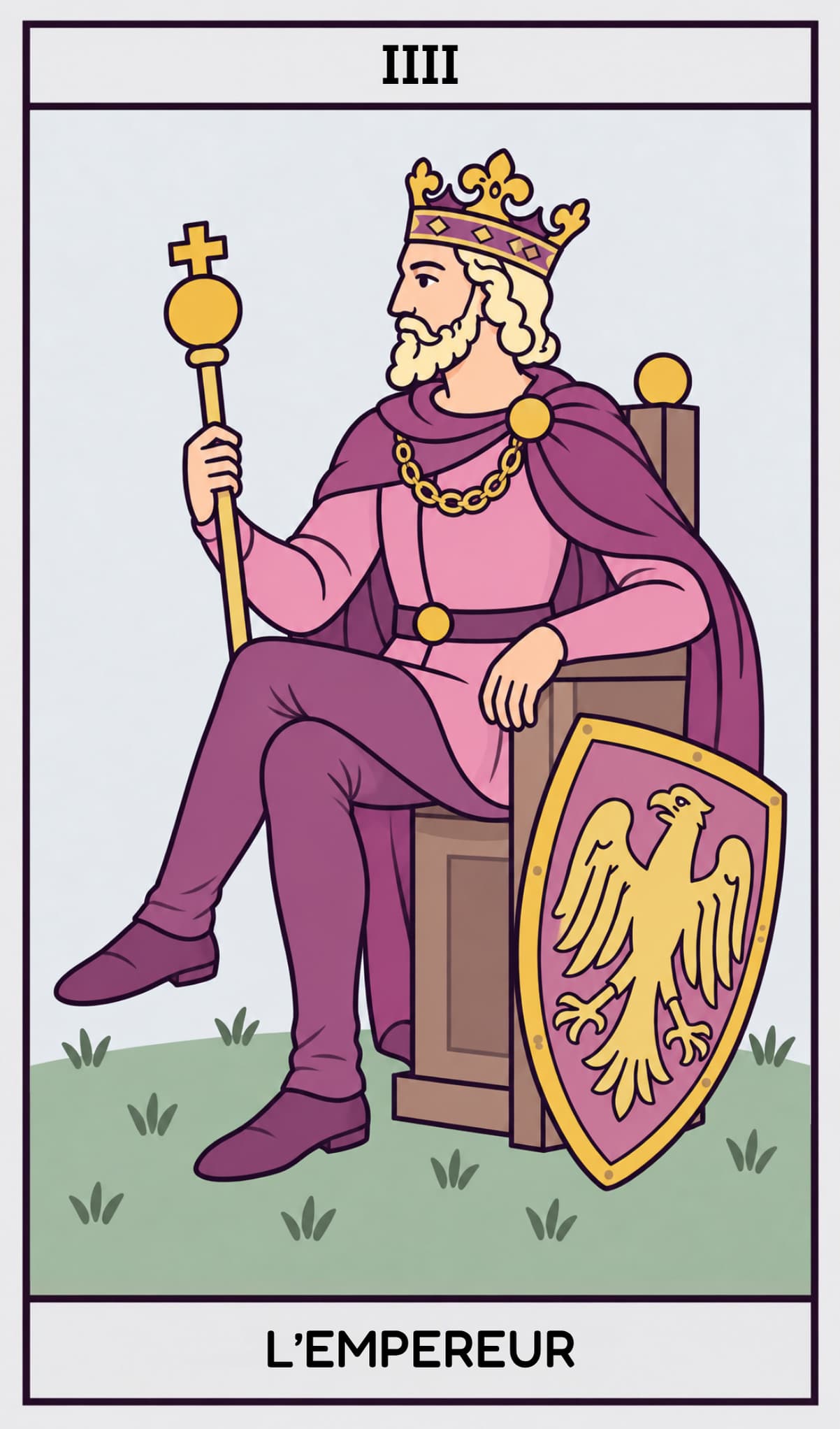 L'Empereur, Tarot de Marseille