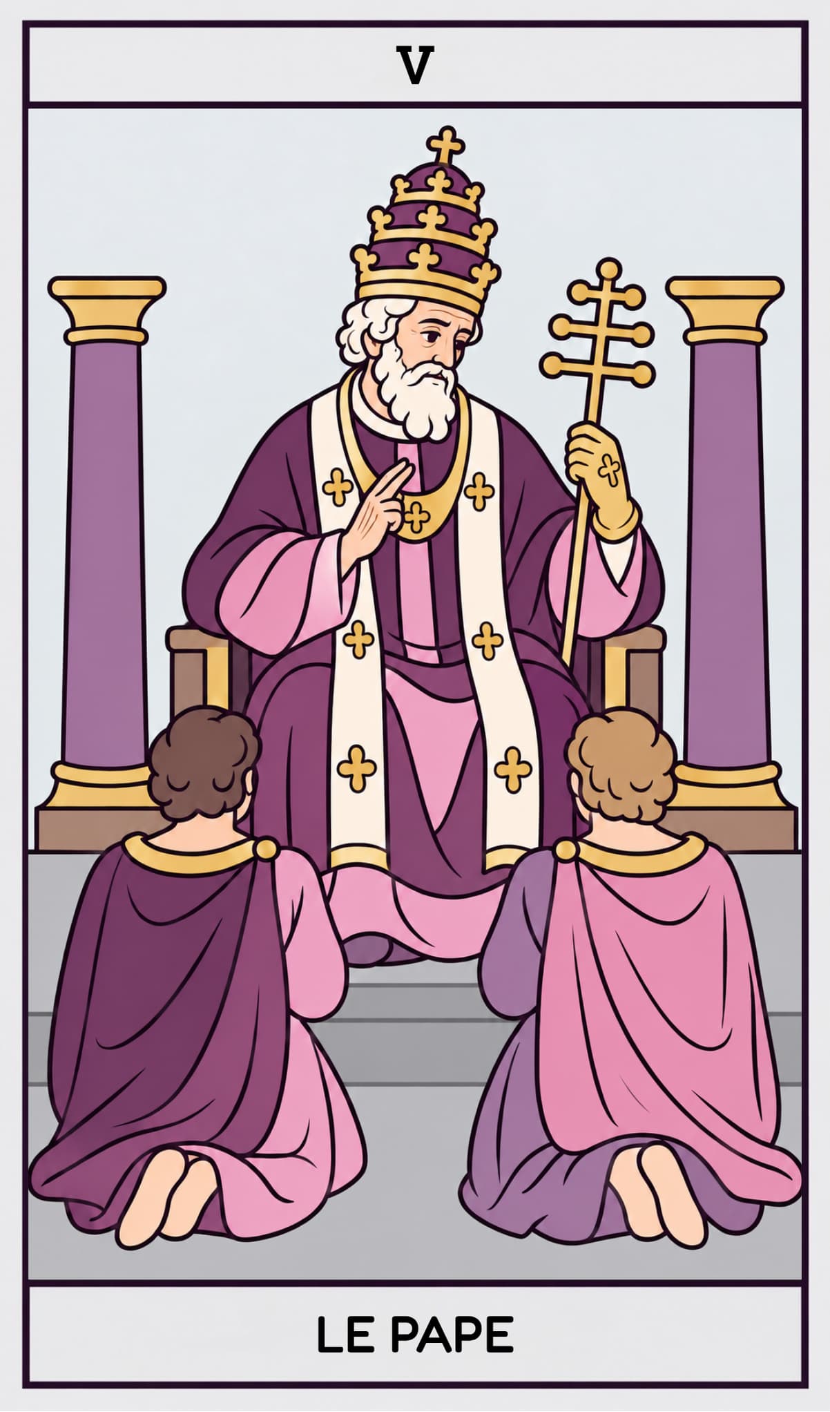 Le Pape, Tarot de Marseille