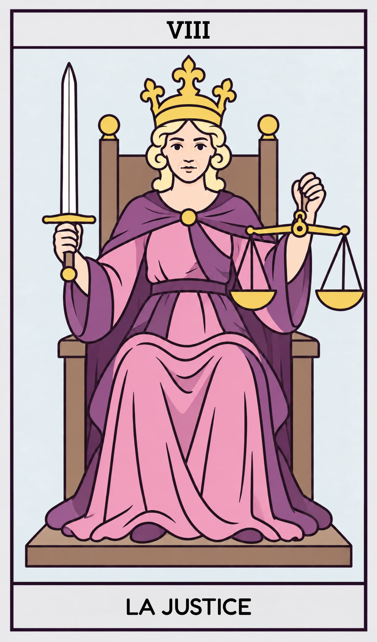 La Justice, Tarot de Marseille