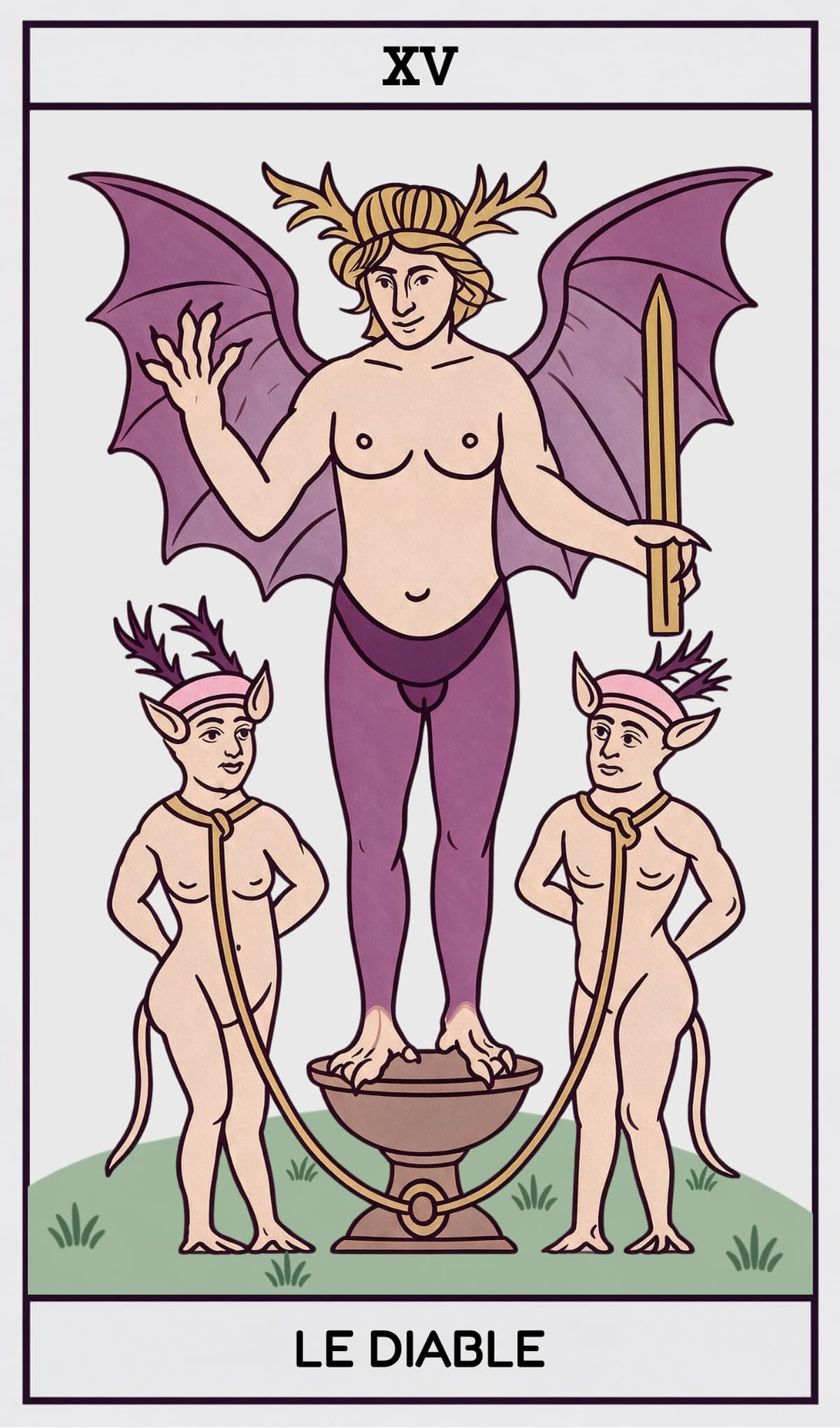 Le Diable, Tarot de Marseille