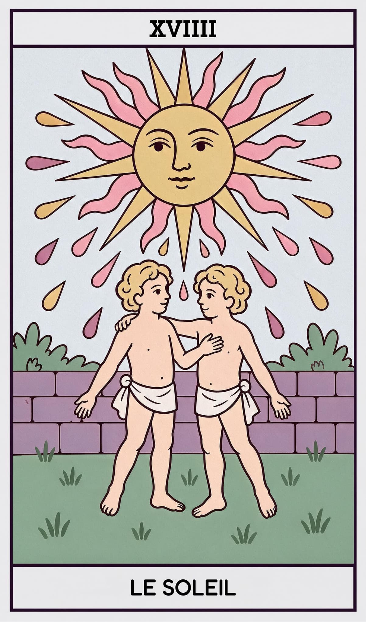 Le Soleil, Tarot de Marseille
