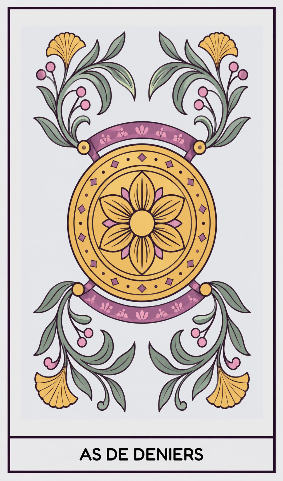 As de Deniers, Tarot de Marseille