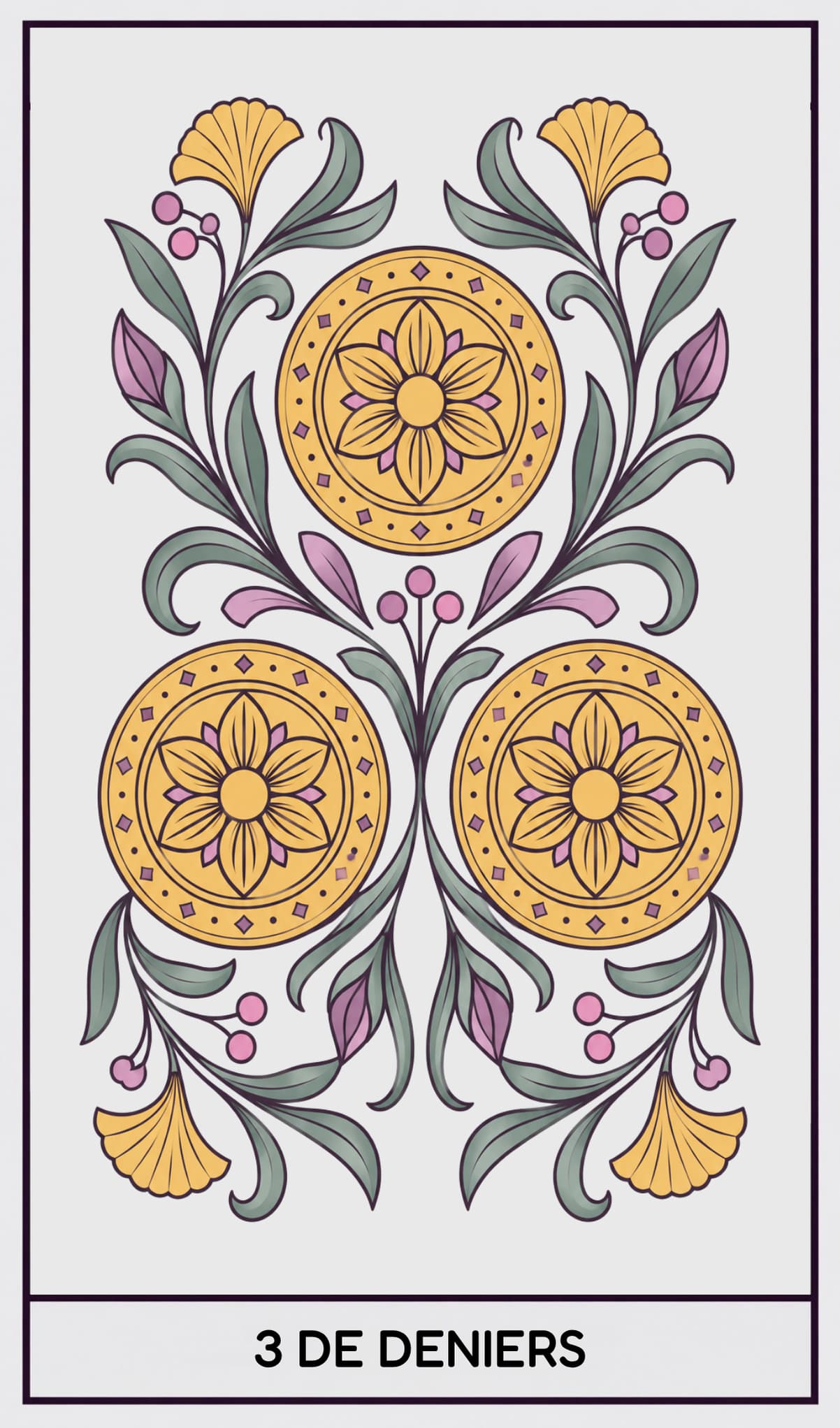 3 de Deniers, Tarot de Marseille