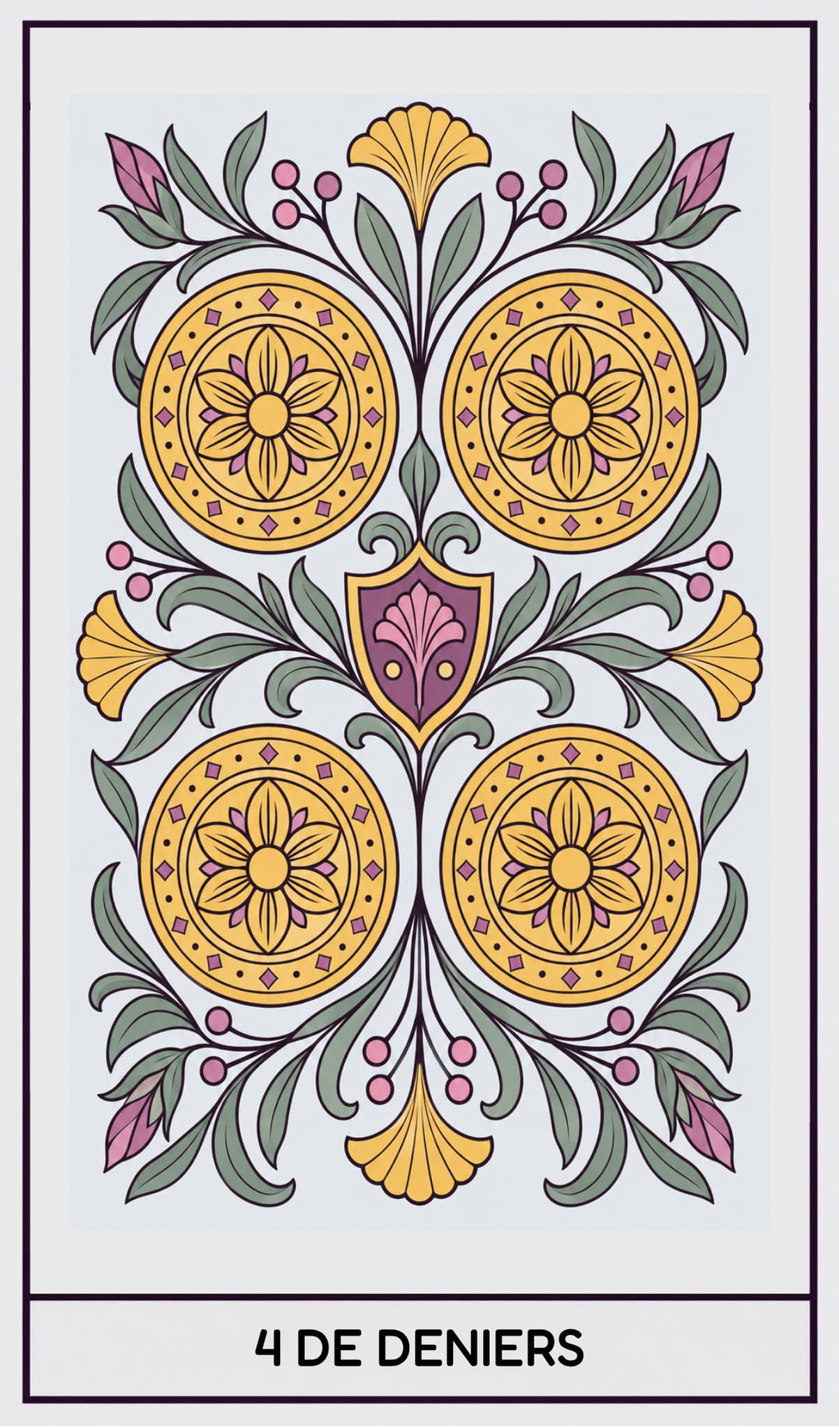 4 de Deniers, Tarot de Marseille
