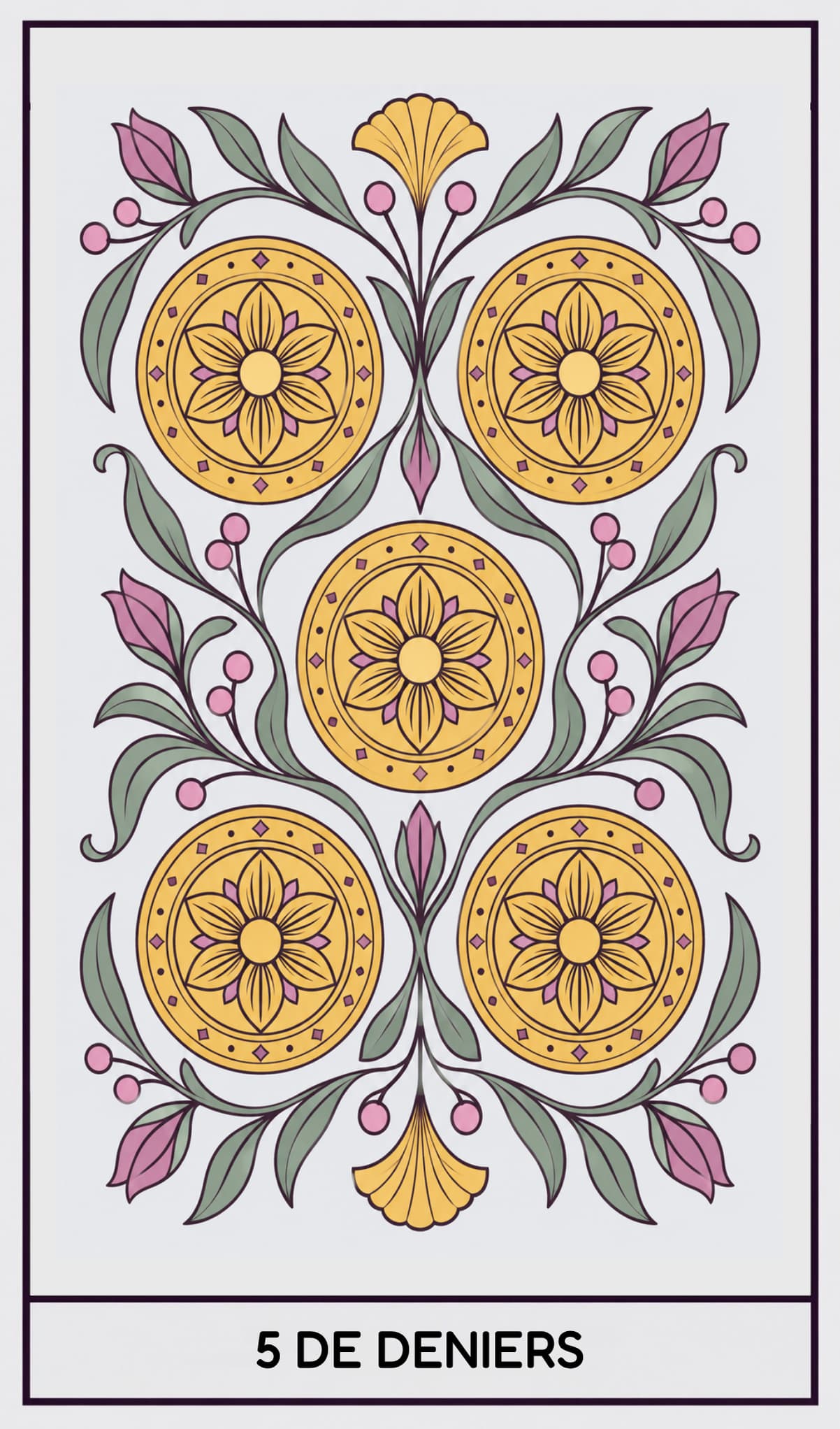 5 de Deniers, Tarot de Marseille