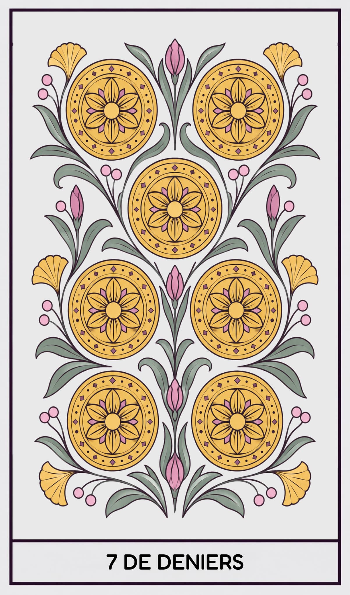 7 de Deniers, Tarot de Marseille