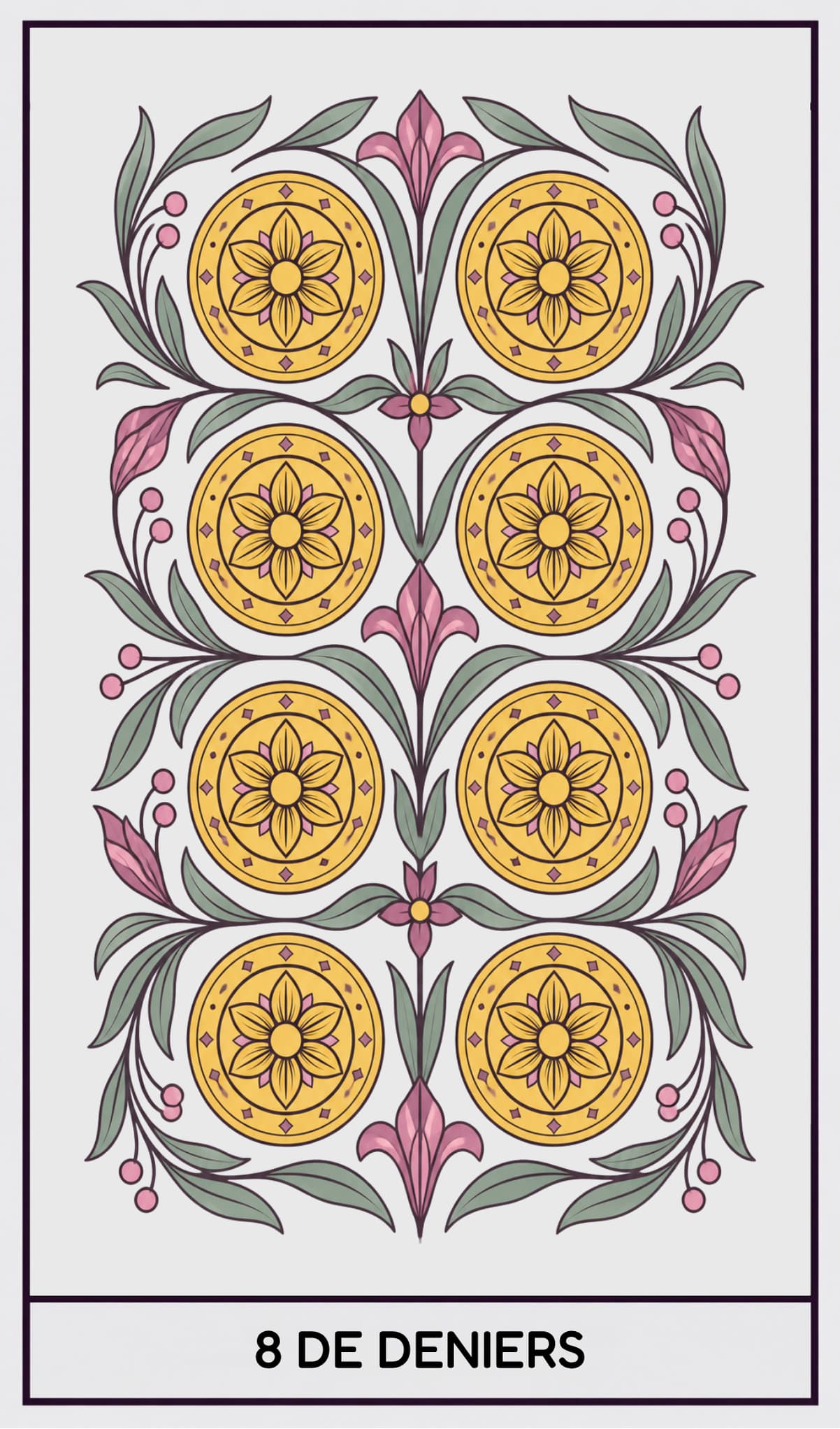8 de Deniers, Tarot de Marseille