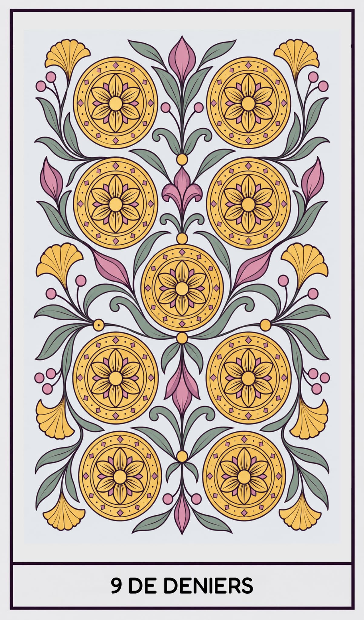 9 de Deniers, Tarot de Marseille