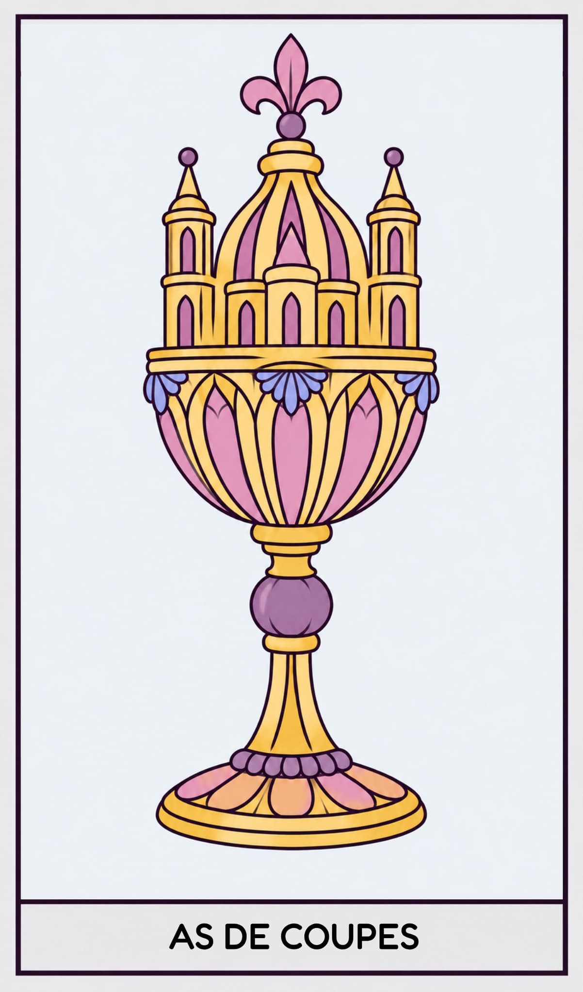 As de Coupes, Tarot de Marseille