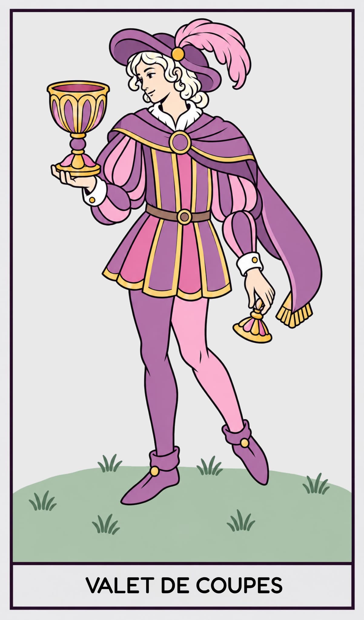 Valet de Coupes, Tarot de Marseille