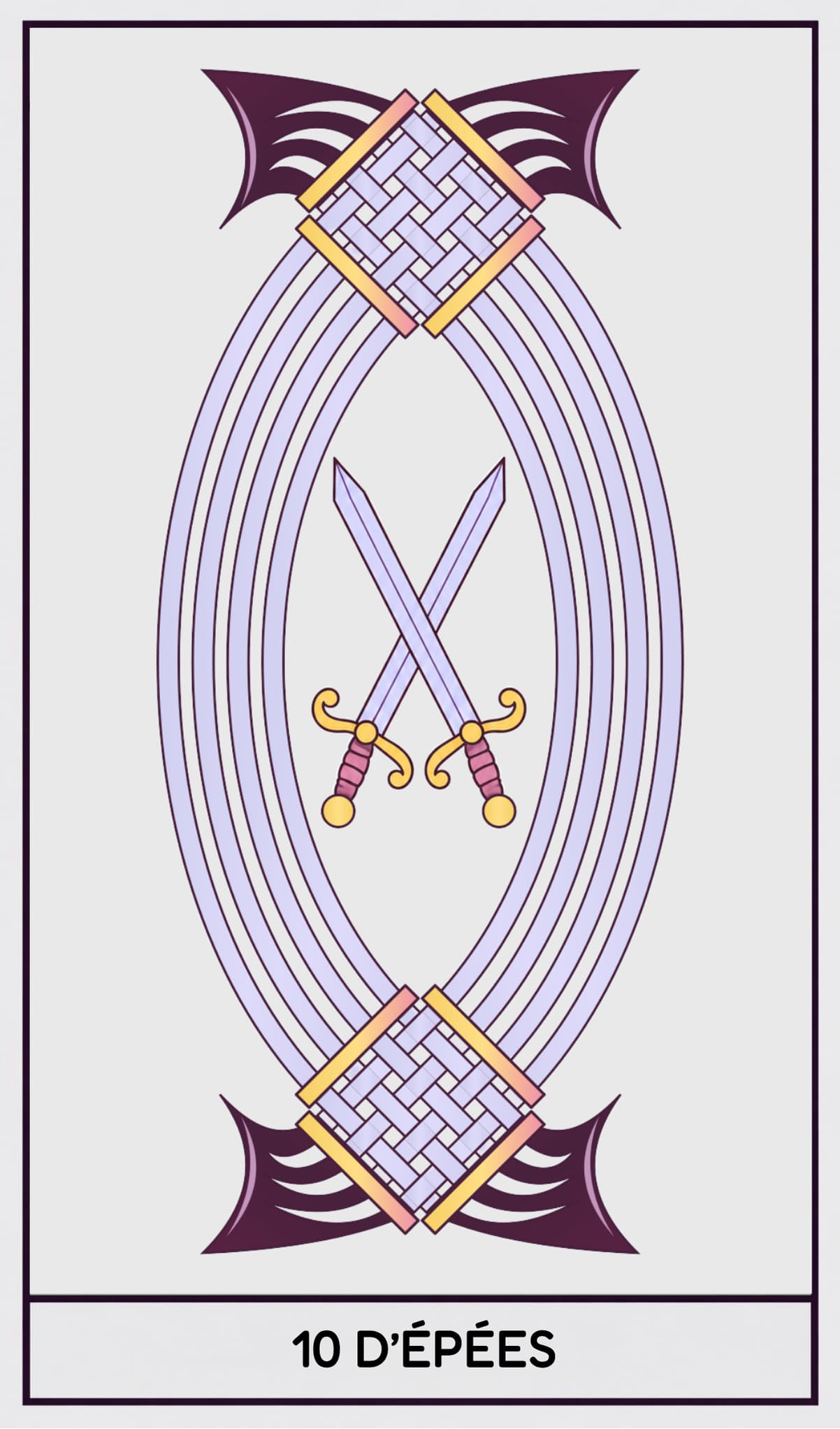 10 d'Épées, Tarot de Marseille