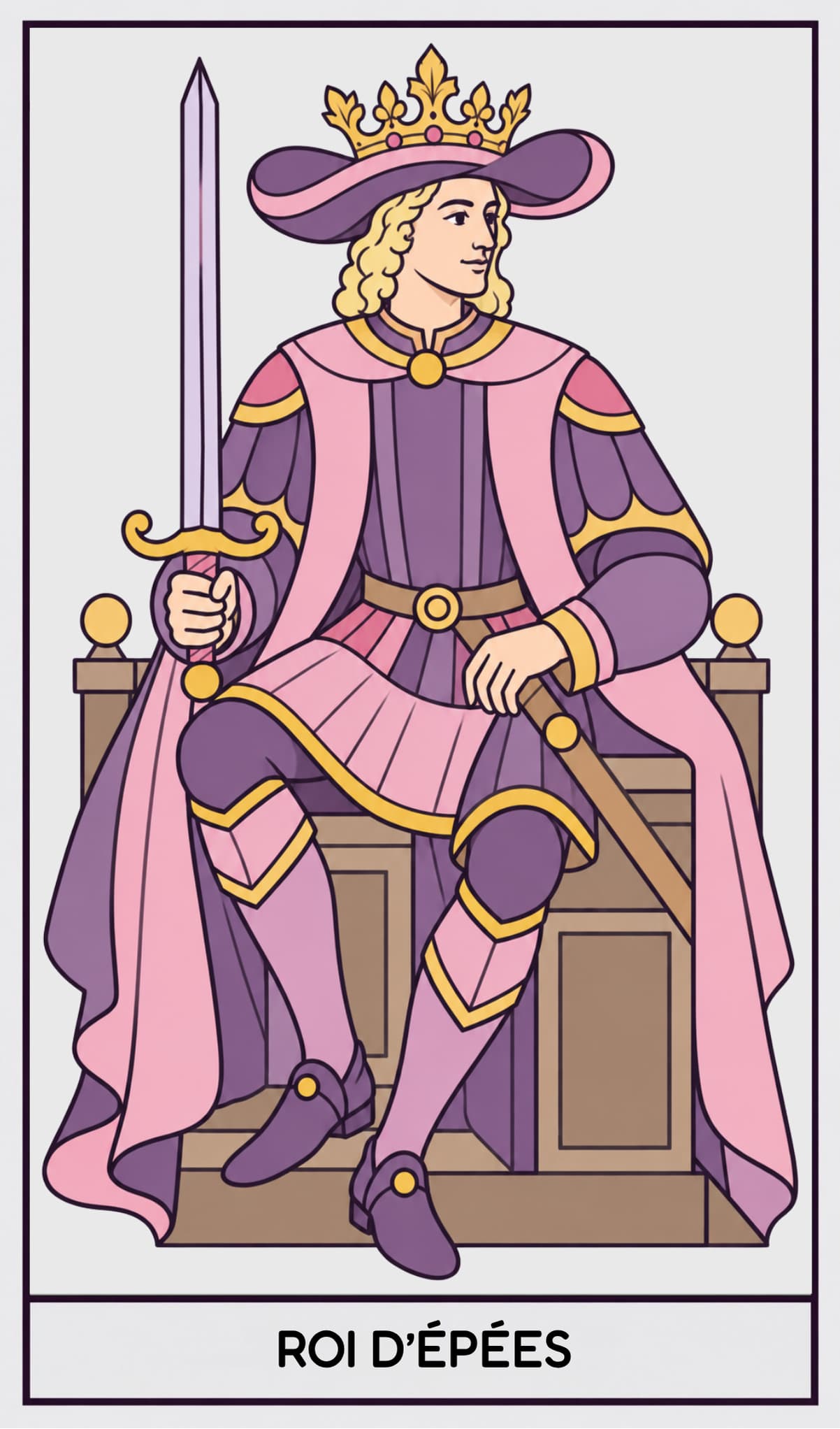 Roi d'Épées, Tarot de Marseille
