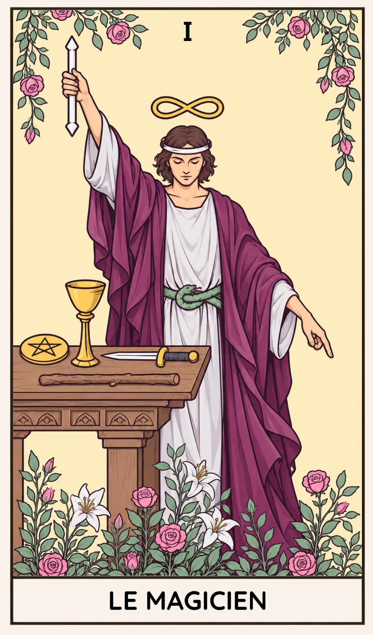 Le Magicien, Tarot Rider-Waite-Smith