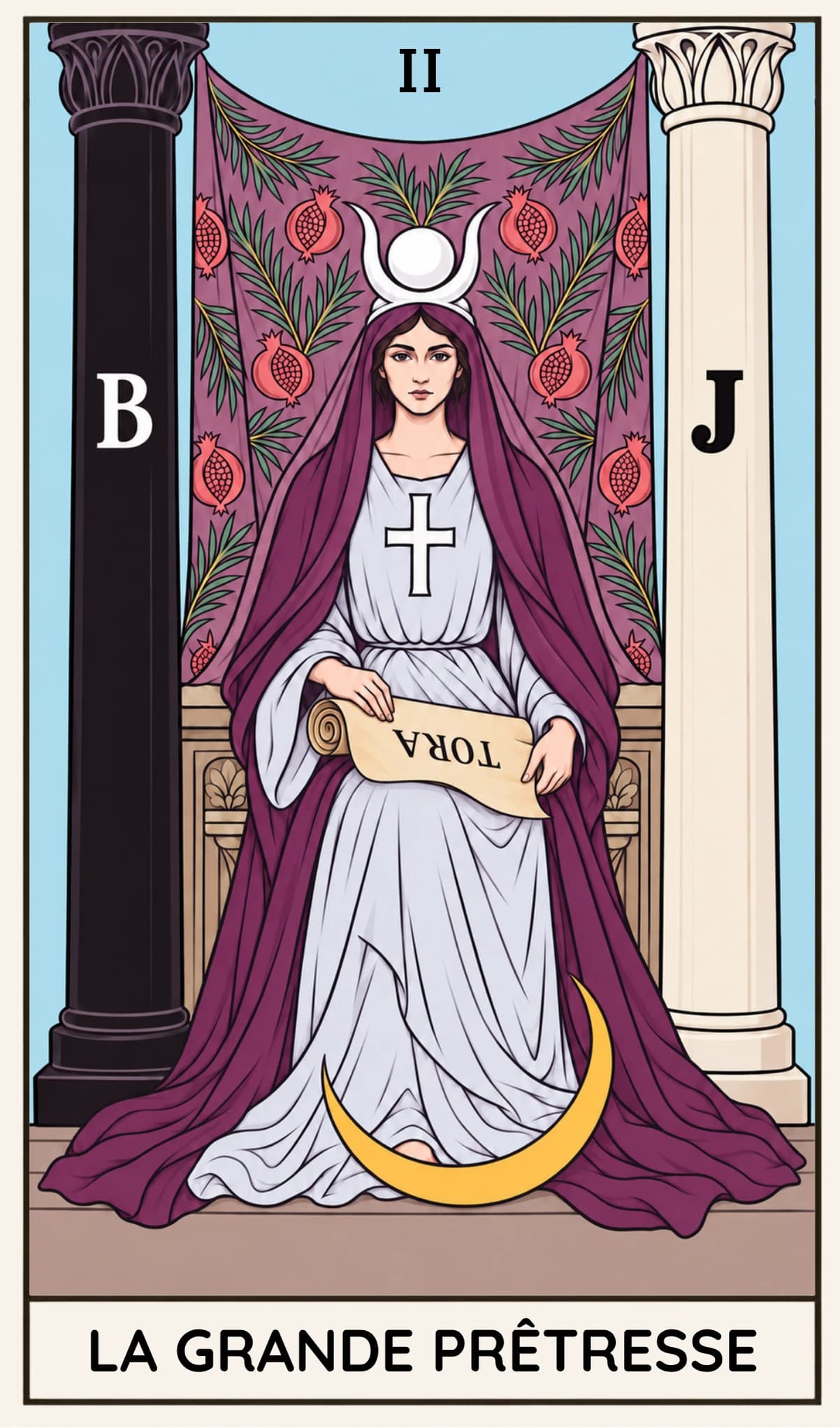 La Grande Prêtresse, Tarot Rider-Waite-Smith