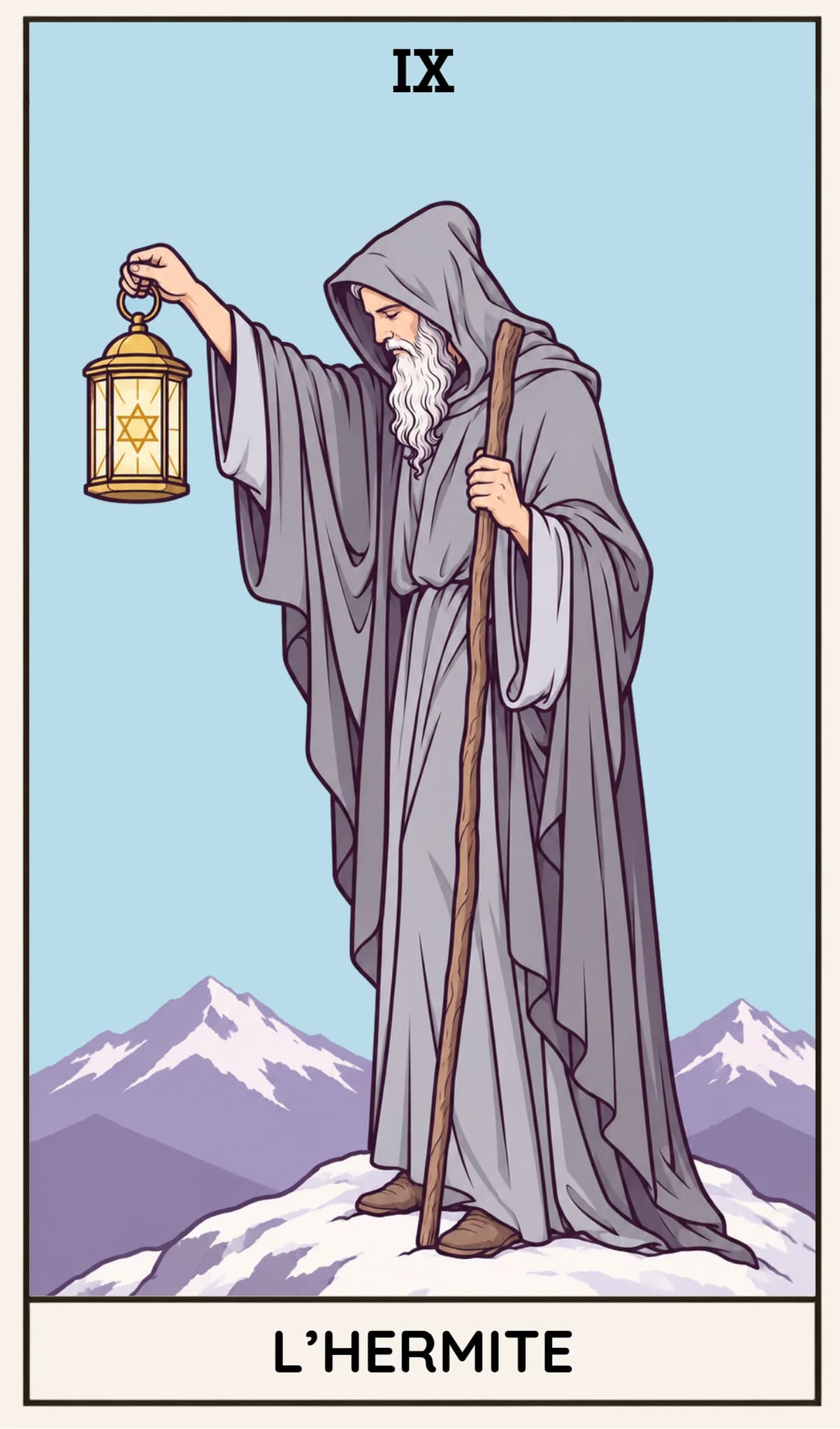 L'Hermite, Tarot Rider-Waite-Smith