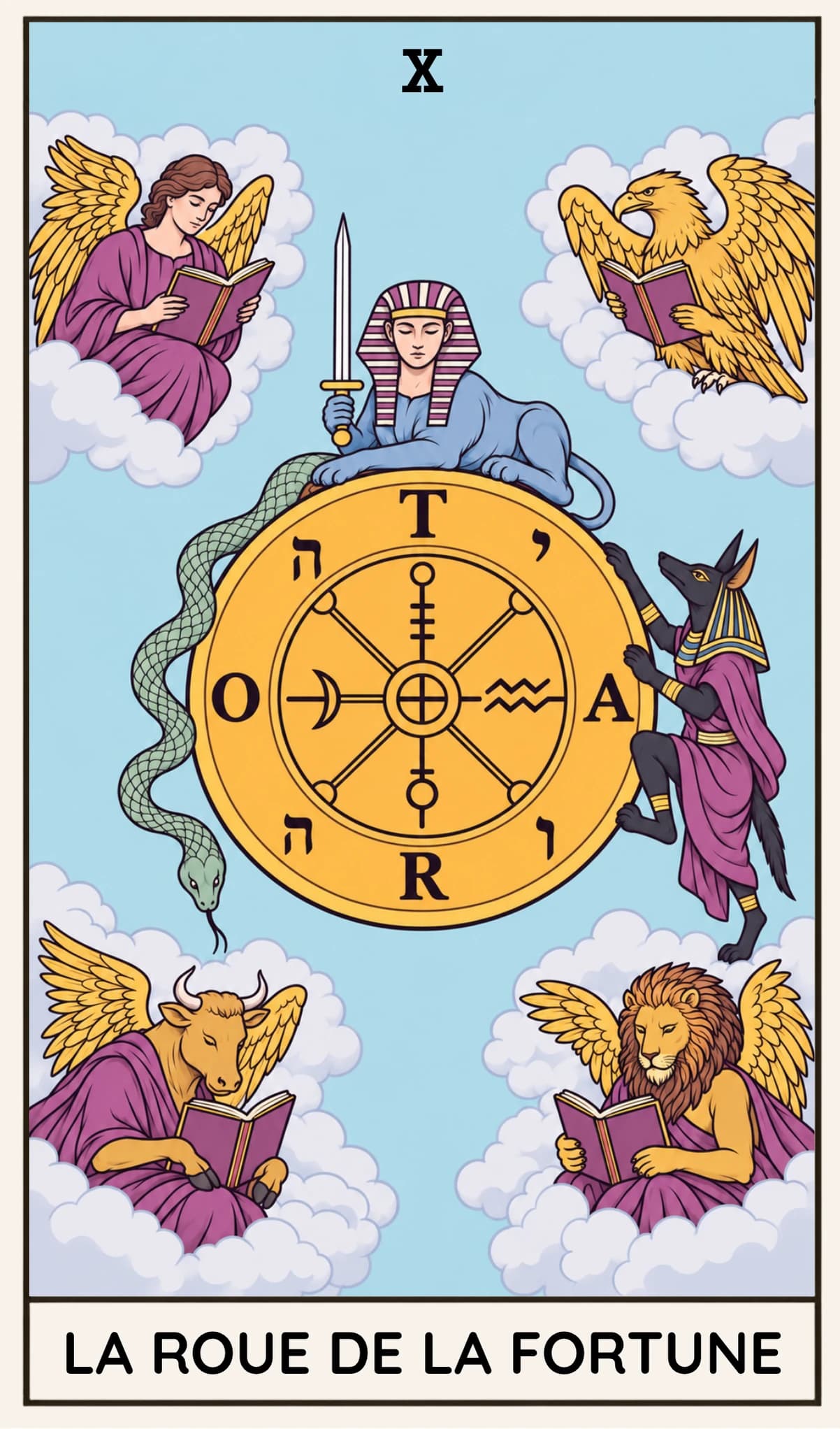 La Roue de Fortune, Tarot Rider-Waite-Smith