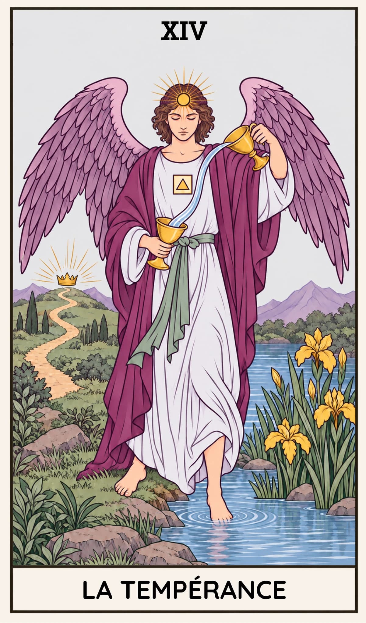 Tempérance, Tarot Rider-Waite-Smith
