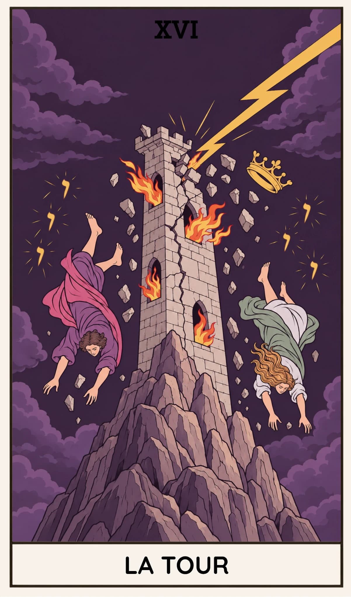 La Tour, Tarot Rider-Waite-Smith