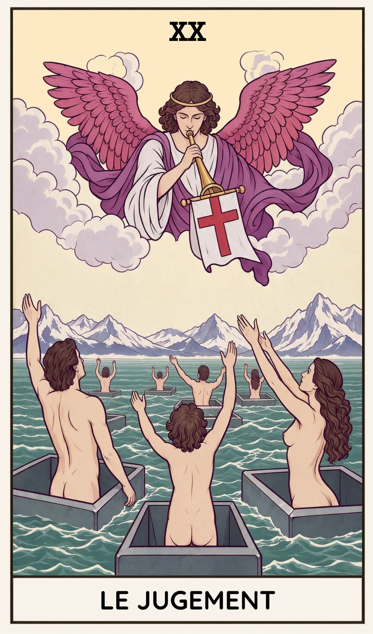 Le Jugement, Tarot Rider-Waite-Smith