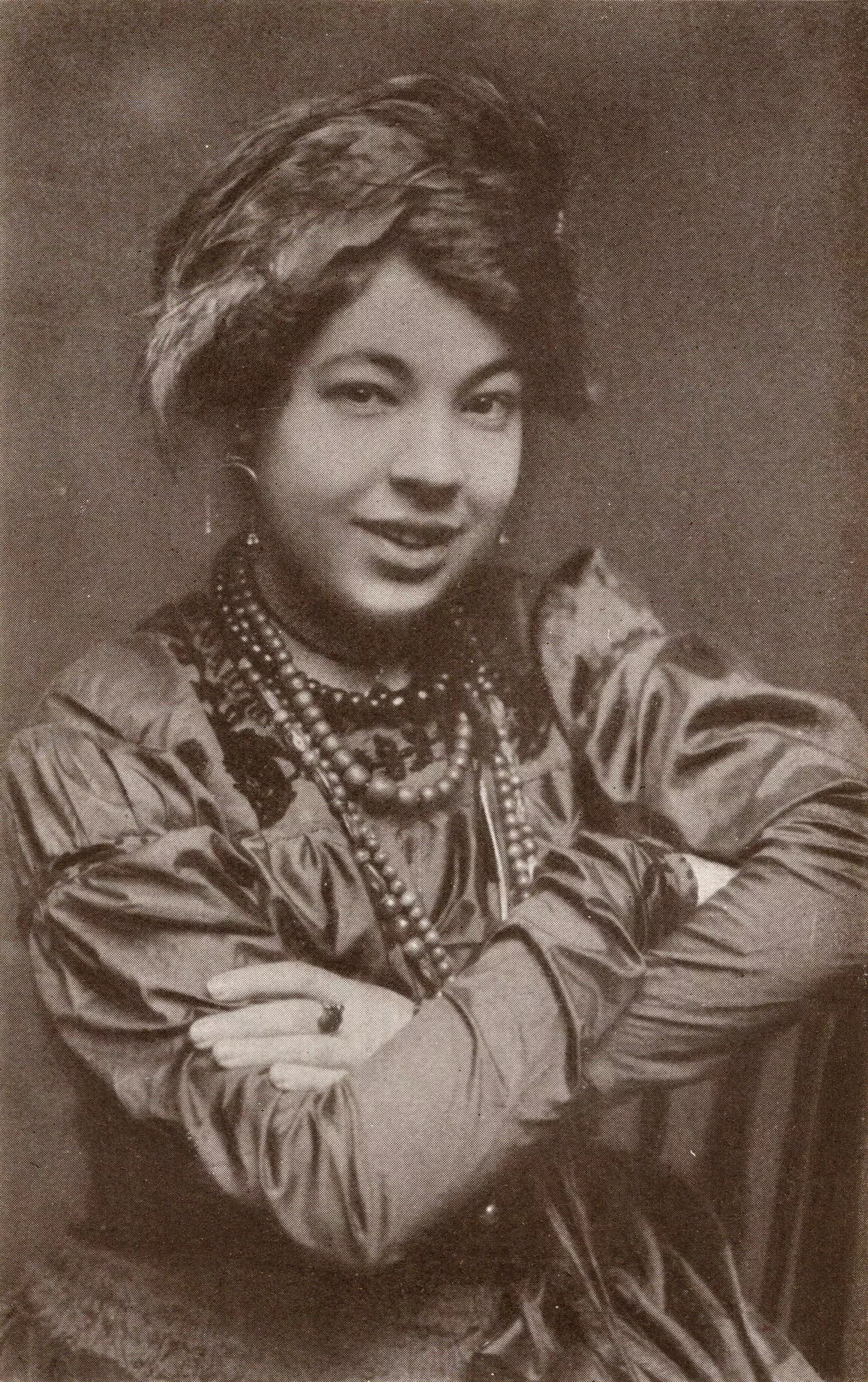 Portrait de Pamela Colman Smith, illustratrice du Tarot Rider-Waite-Smith