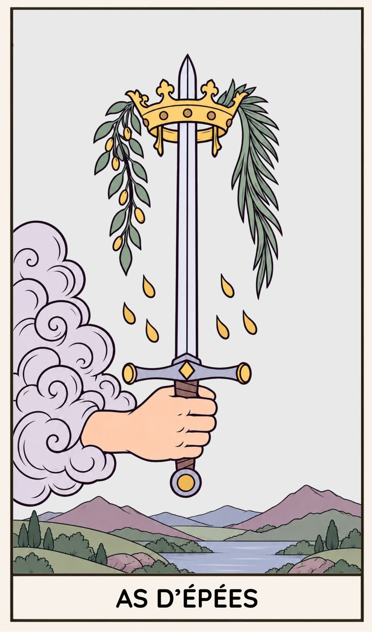 As d'Épées, Tarot Rider-Waite-Smith