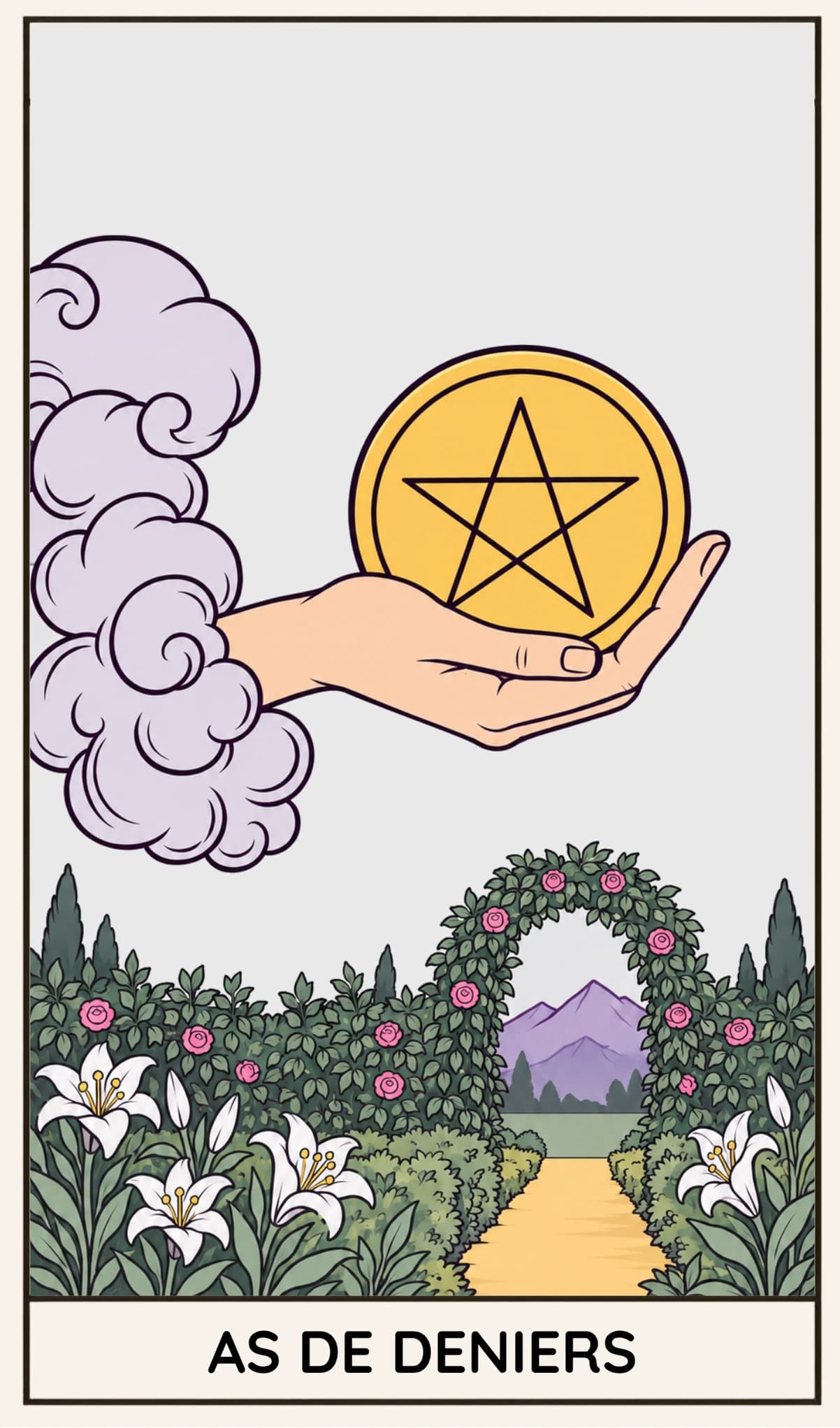 As de Deniers, Tarot Rider-Waite-Smith
